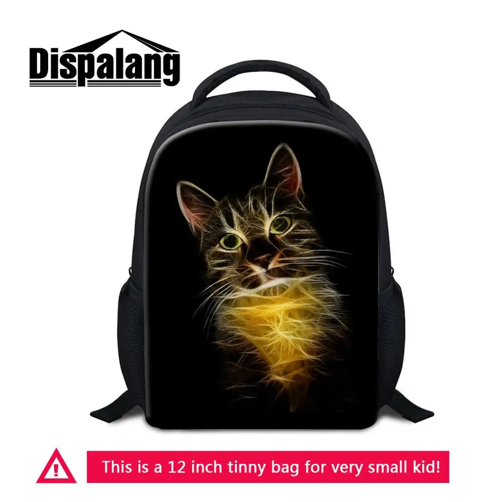Backpack04 12 дюймов мини рюкзак для девочек полиэстер школьные сумки животные кошка печать детский сад Bookbags дети ежедневно рюкзак Sac Dos - Цвет: Backpack04