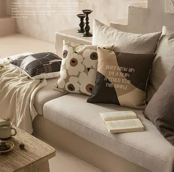 

Free Shipping!Modern design flower geometric square throw pillow/almofadas case 43 adult teenage child,cushion cover home decore