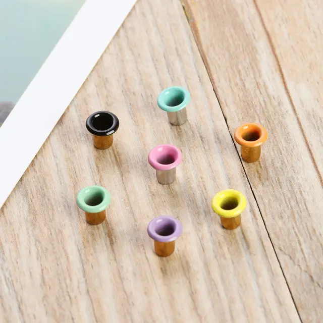 20/50Pcs Mini Eyelet Buttons for DIY Doll Belt Buckles Metal Buckle Snap Button Bag Shoes Clothes Sewing Accessories 1.5/2.5mm 4