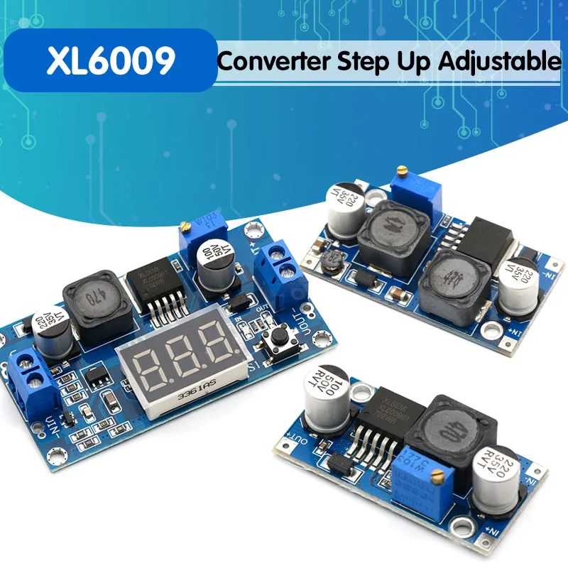 XL6009 повышающий преобразователь Регулируемый 15 Вт от 5-32 В до 5-50 в | Электронные
