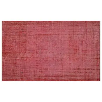 

Handmade Red Vintage Overdyed Turkish Area Rug 152x243 Cm-4'12''X7'12''