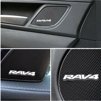 

4pcs for Toyota RAV4 RAV 4 2013 2014 2015 2016 2017 car Speaker audio Speaker Badge stereo Emblem sticker stying