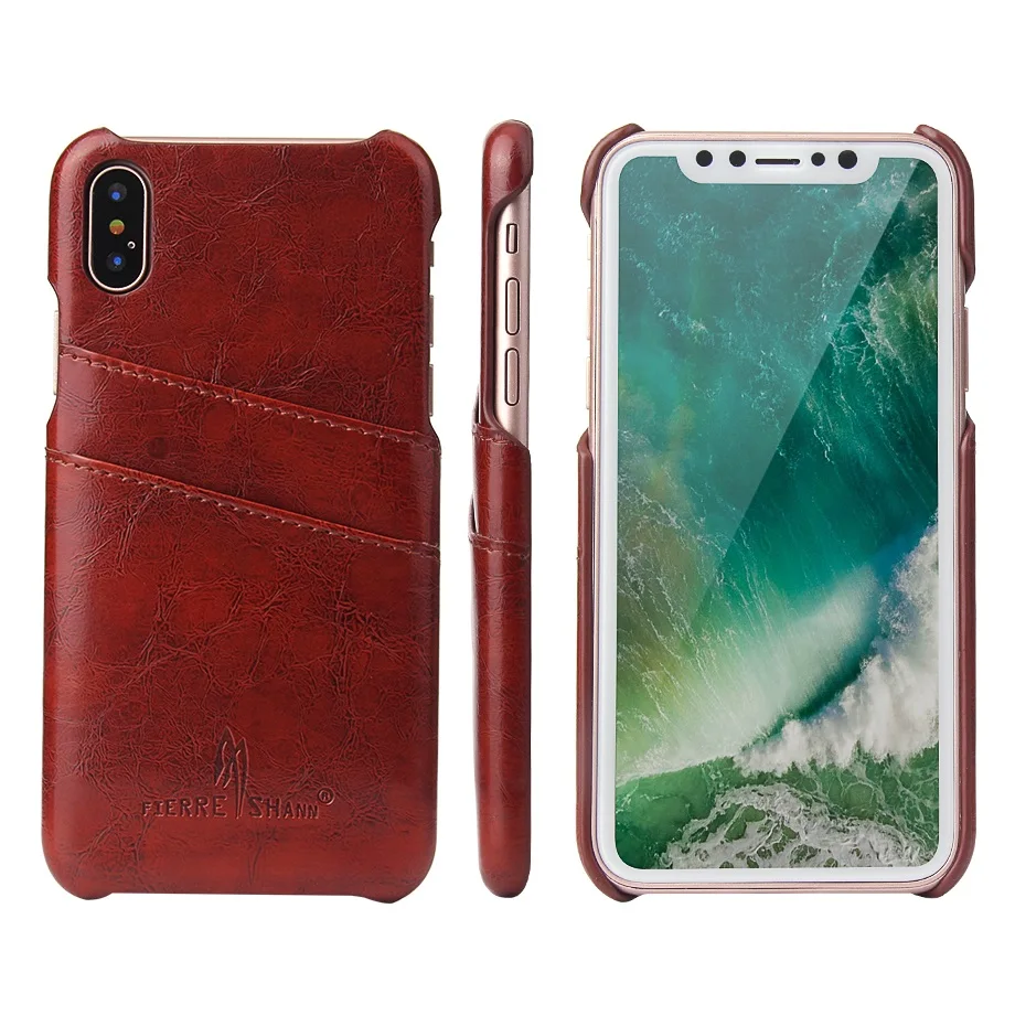 Роскошный чехол для iPhone X XS Max XR ретро pu кожаный чехол для карт задняя крышка чехол для iPhone 8 7 6 6S Plus 11 Pro Max Coque