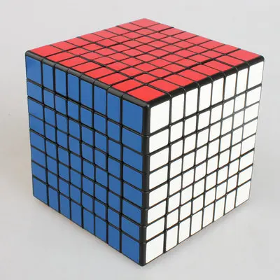 Цвет 8X8X8 магический куб, квадрат 8-го порядка черный нижний сбор кубические детские игрушки для интеллектуального развития - Цвет: A