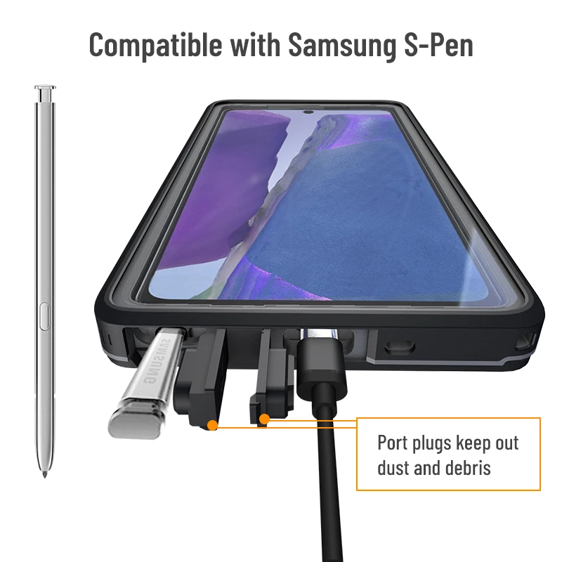 Waterproof Phone Case for Samsung Note 20 ultra (14)