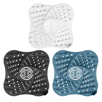 

Rubber hair catcher, shower drainage, elastic bathtub filter with 4 powerful suction cups, bathroom supplies HUG-Deals