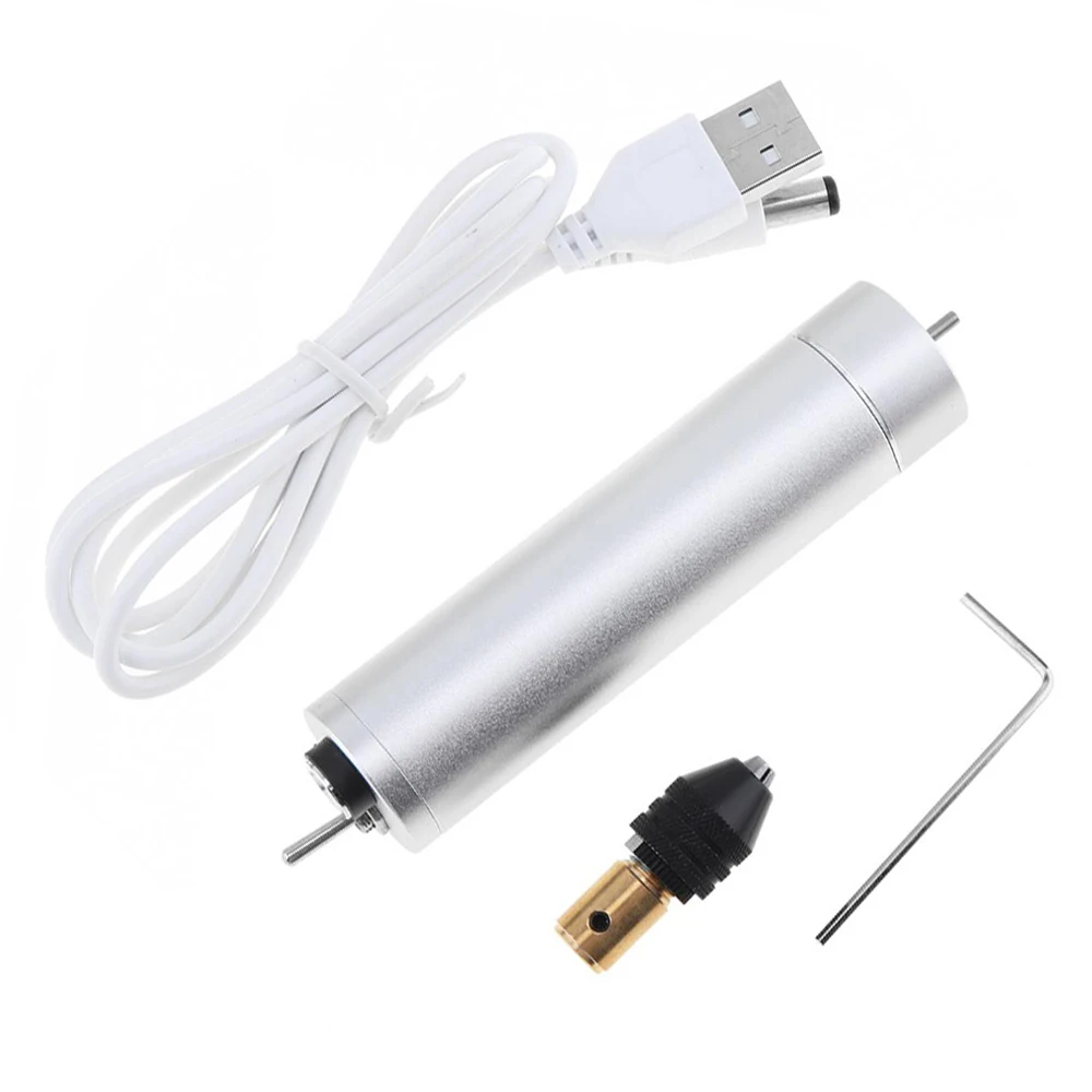 Электрический ручной сверлильный двигатель комплект USB кабель Три кулачковый патрон ящик для инструментов шестигранный гаечный ключ шлифовальная машина компактные электросверлильные инструменты