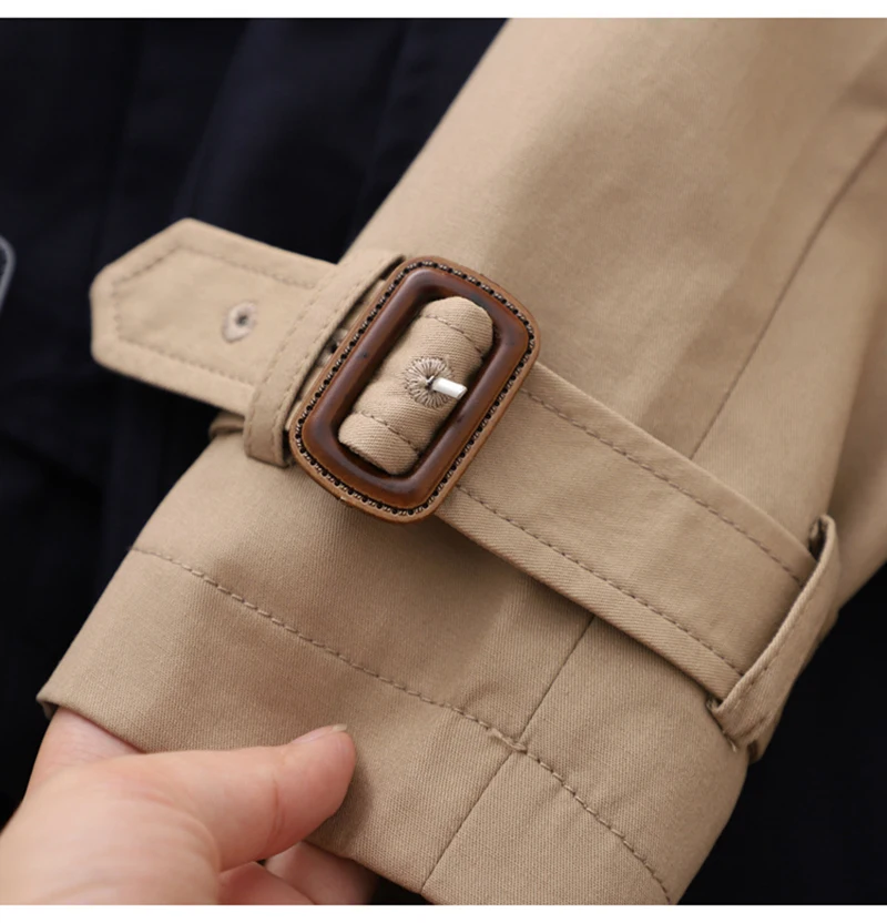Ordifree Autumn Women Trench Coat Double Breasted Elegant Office Lady Belted Long Coat Casual Outwear Overcoat