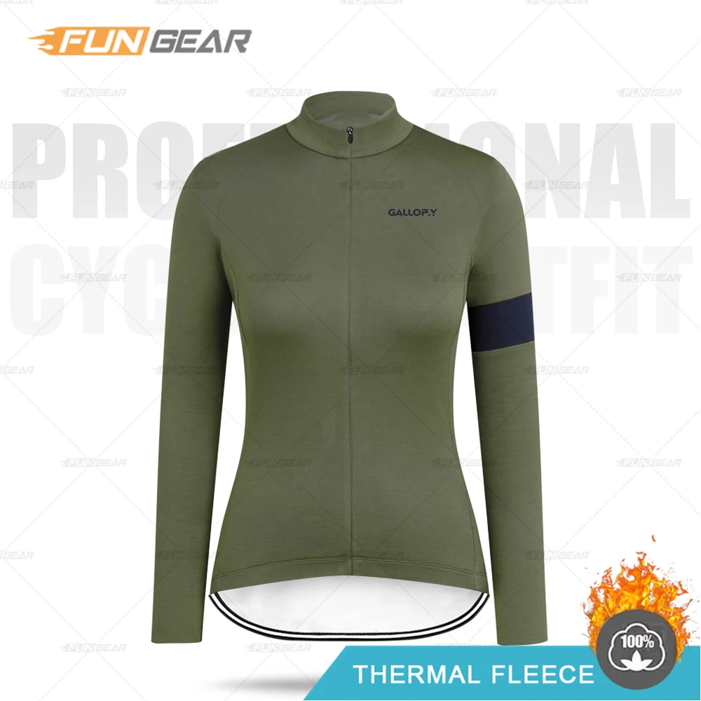 Cycle Jerseys 3 Зимняя женская одежда, комплект из Джерси с длинным рукавом, Hembra, Теплая Флисовая одежда, Модный женский комбинезон для шоссейного велосипеда - Цвет: Cycle Jerseys 3