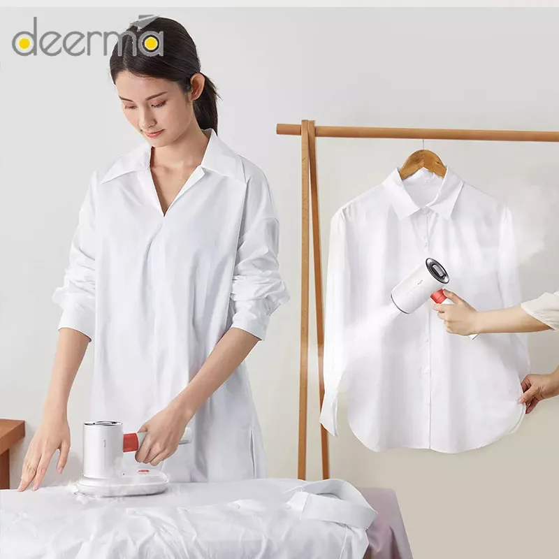

Deerma Steam Ironing Machine HS200 2 In 1 Garment Steamer Iron 1000W 110mLÂ Water Tank Portable Steam Ironing