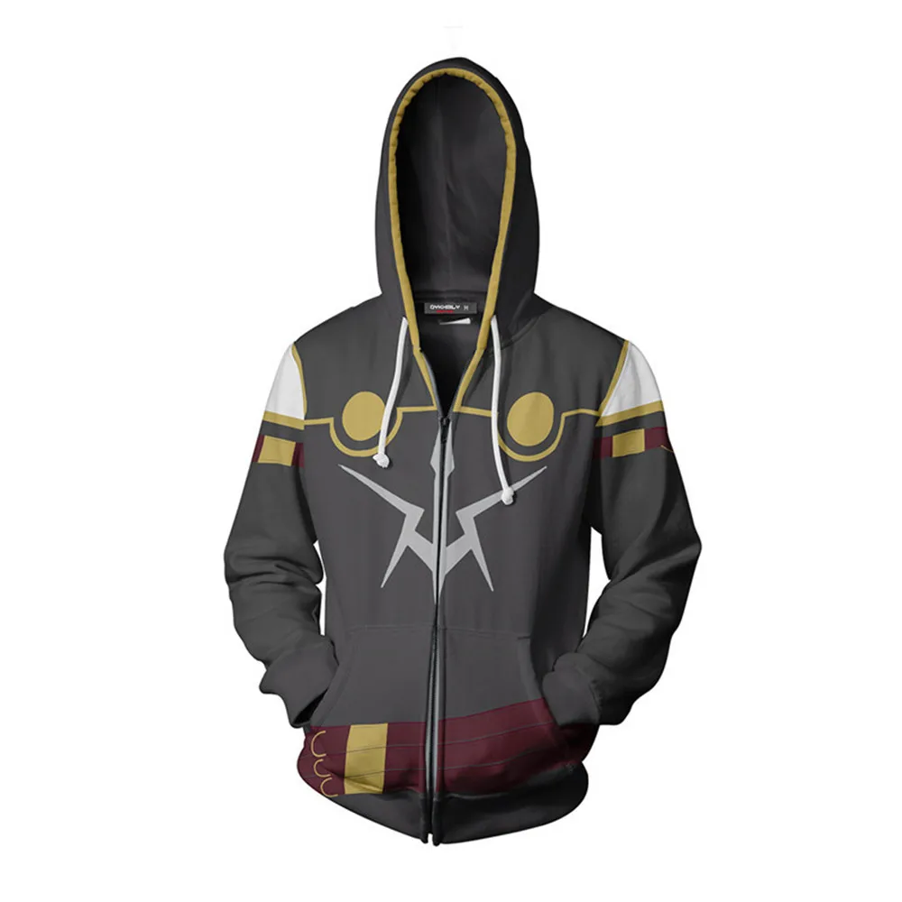 Code Geass Lelouch Lamperouge толстовки куртки костюмы Code Geass Lelouch худи Косплэй 3D, толстовки с капюшонами с принтом кофты
