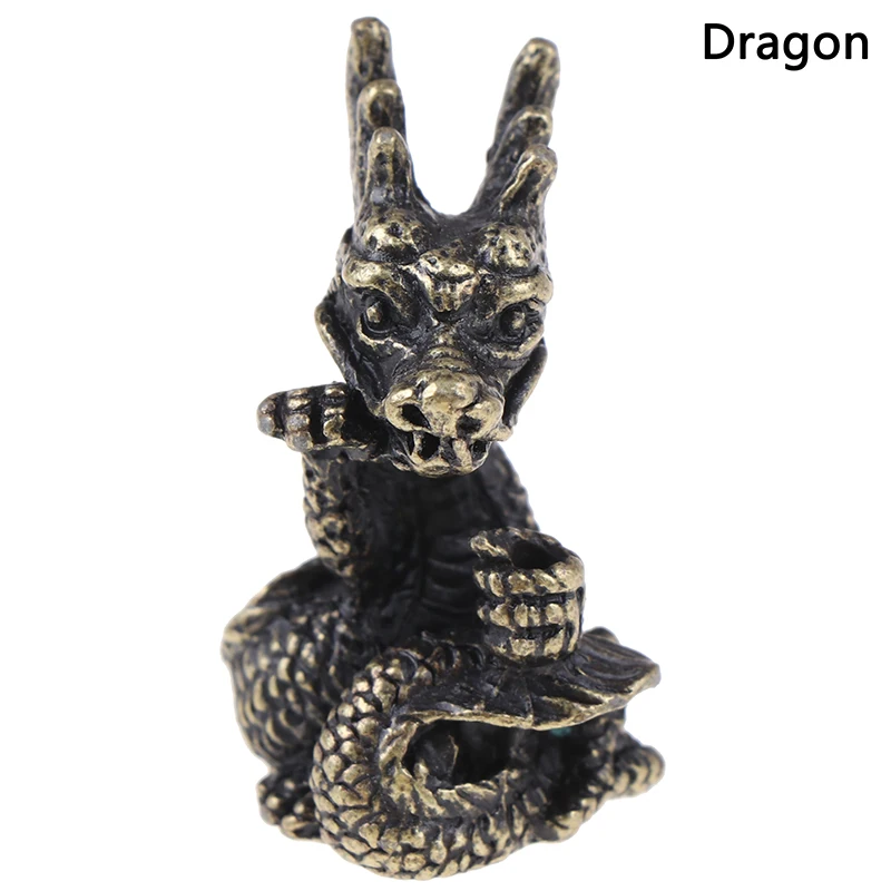 

Mini Brass Chinese Zodiac Animal Statue Decoration Ornament Sculpture Incense Holder Home Office Desk Decor Funny Toy Gift