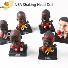 NBA баскетбольная звезда Коби Карри Джеймс украшения для людей креативная Смола качающаяся голова кукла Ремесла болельщики подарки