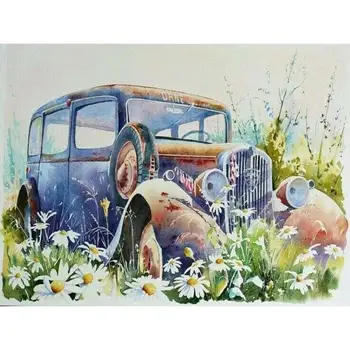 

Diamond-Painting Round Drill 5D DIY Set Rhinestone Jeep Cross Stitch Hobby Craft Art