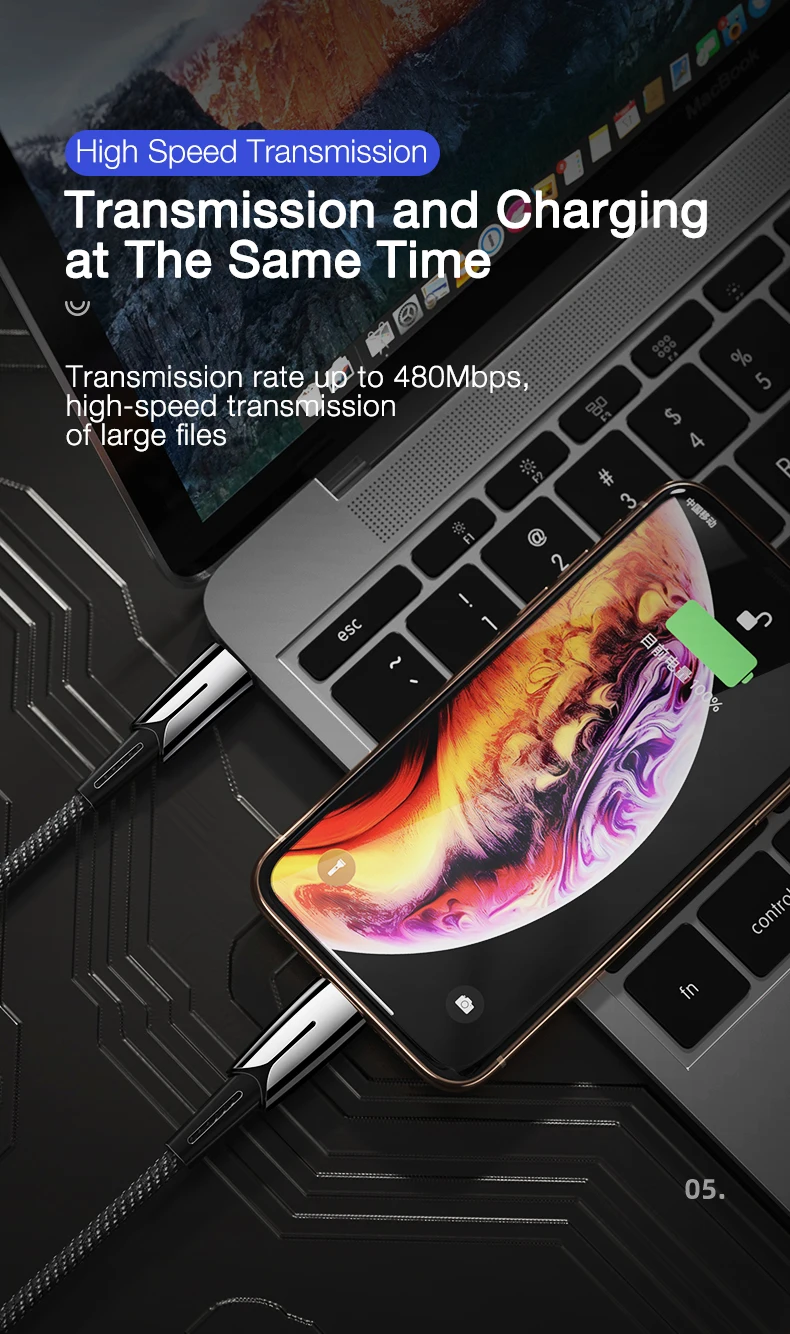 CAFELE USB C для Lightning Кабель 18 Вт Быстрая зарядка и синхронизация шнур совместимый PD кабель для iPhone 11 pro xs max xr 7 8 Plus