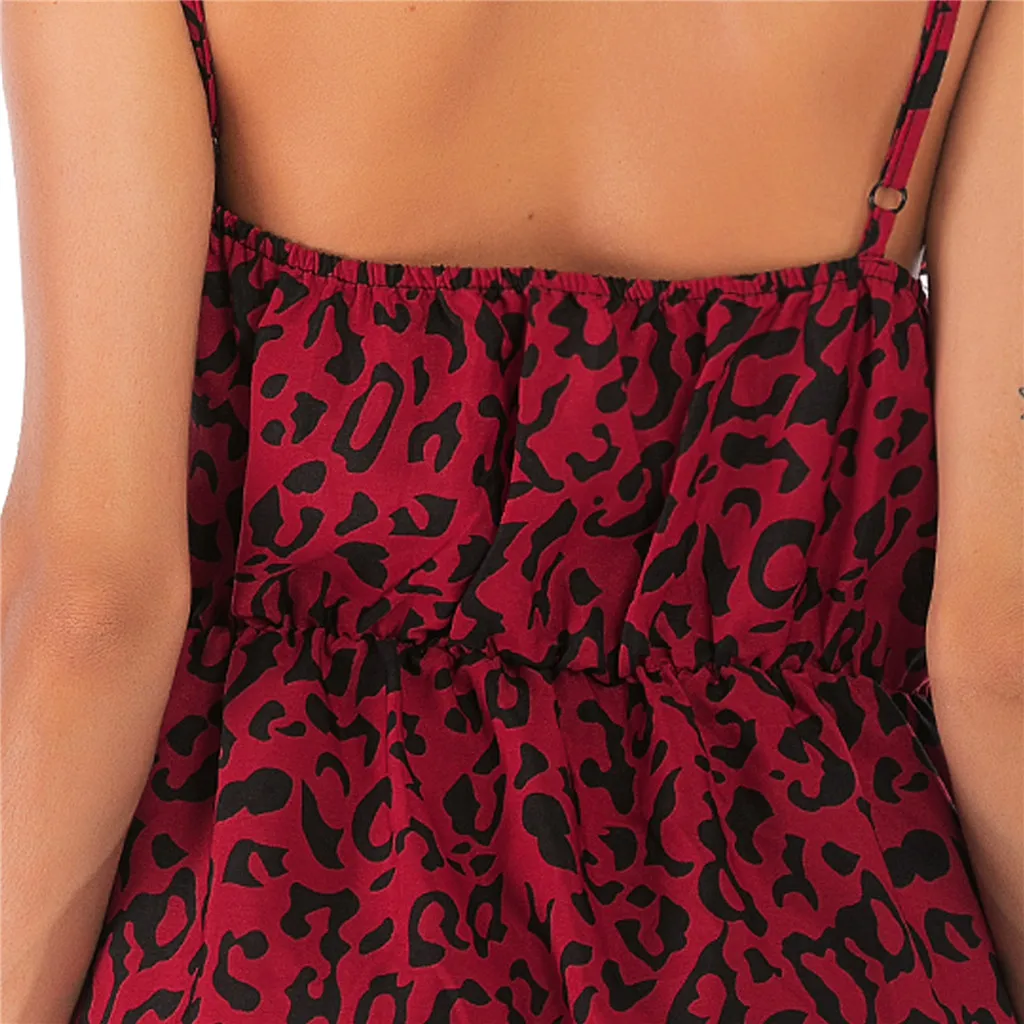 Кружевная ночная рубашка с v-образным вырезом пикантное женское белье, леопардовый рисунок ночные рубашки для девочек одежда для сна ночнушка Для женщин платье без рукавов из хлопка, одежда для сна с 10X