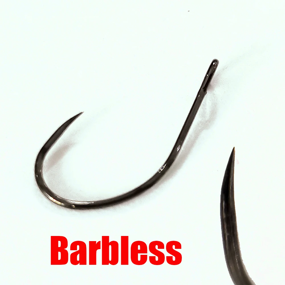 High Carbon Steel Barbless Circle Hooks - 20/50/100pcs River Fishing Hooks