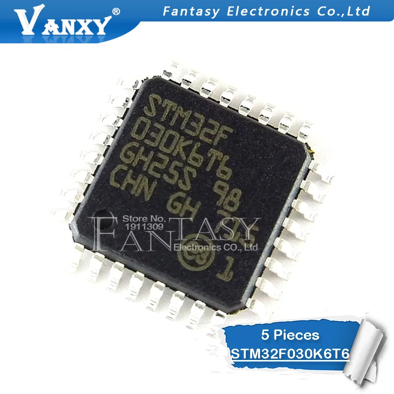 5 шт STM32F030K6T6 LQFP32 32F030K6T6 QFP STM32F030K6 030K6T6 | Электронные компоненты и принадлежности