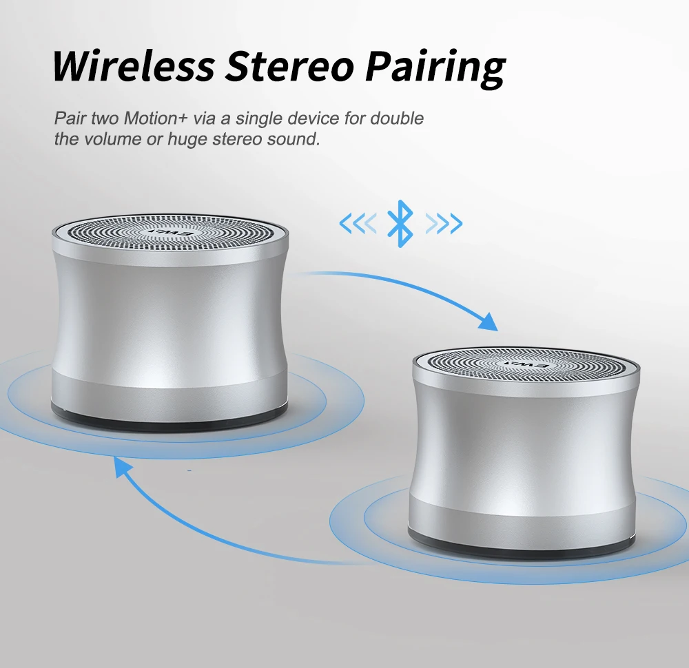 EWA A109 TWS Bluetooth Speaker Metal Portable Music Speakers With AUX-IN, Micro SD, Microphone, Hands-Free For Home Sound Box