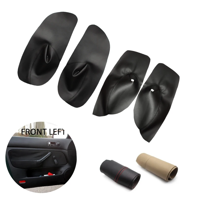 Für VW Golf 4 MK4 Jetta 1998 - 2005 Manuelle Steuerung Fenster 4 stücke Auto Türgriff Armlehne Panel Mikrofaser leder Abdeckung Dekor