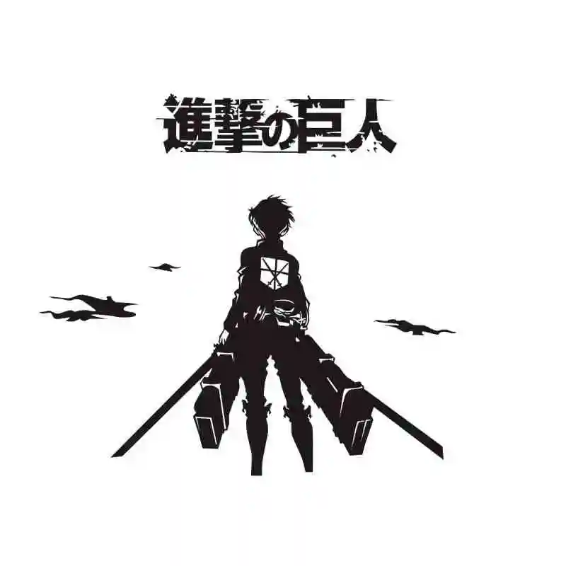 Pegatina Attack on Titan Sticker Anime Cartoon Car Decal Sticker Vinyl Wall Stickers Decor Home Decoration