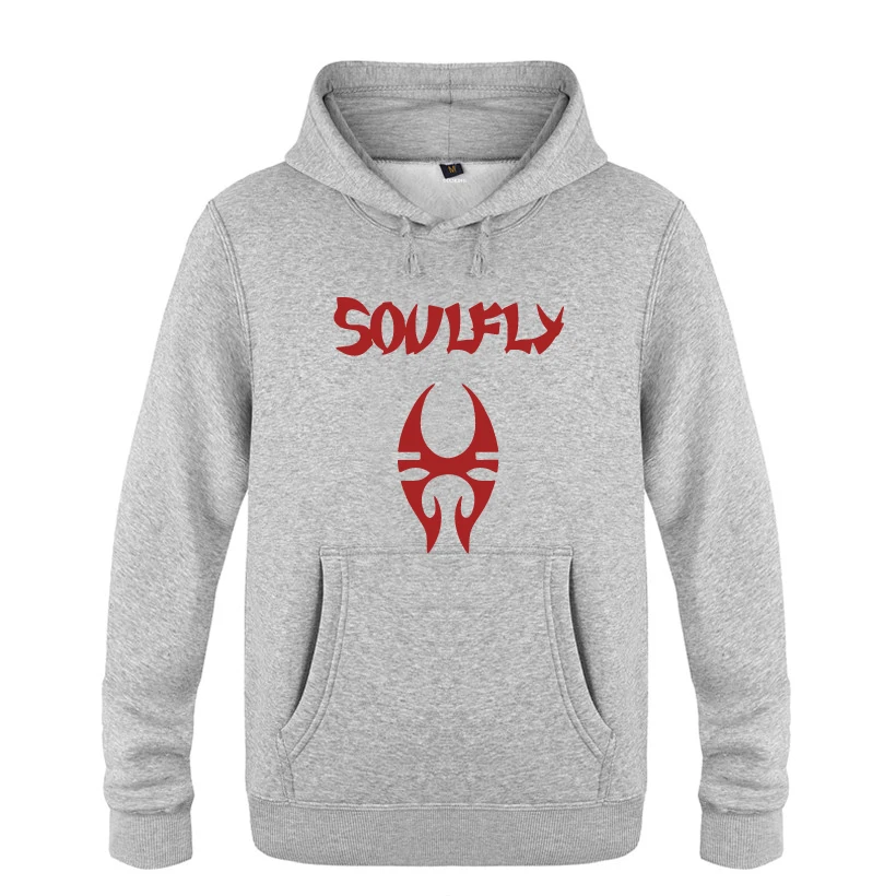 HUIY HOT SOULFLY рок группа толстовки мужские мужские с капюшоном флисовый пуловер толстовки - Цвет: HUIY HOT