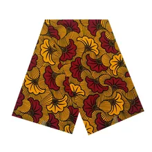 Самая изящная дизайнерская парафинированная ткань с кружевом Анкара Пейдж голландский блок принтов в ткани хлопок 6 ярдов/шт женское платье ткань V-L 760