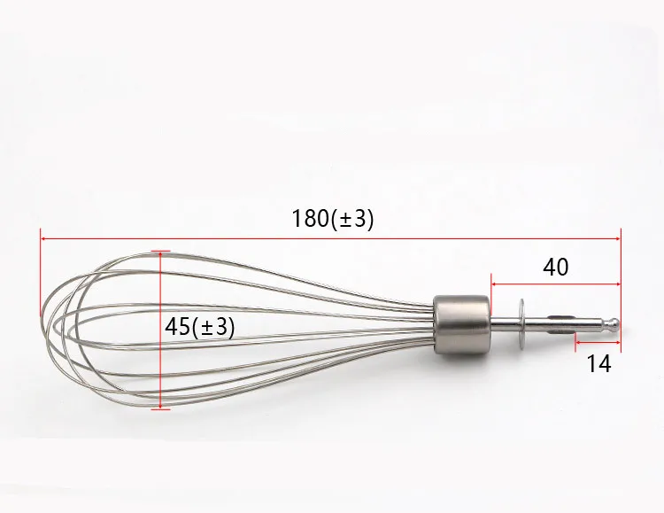 Description Picture 4 of item4-wire+12-wire 304 stainless steel mixer whisk for Braun MQ325 MQ505 MQ525 MQ5025 MQ725 MQ785 MQ787 MQ725 MQ5045