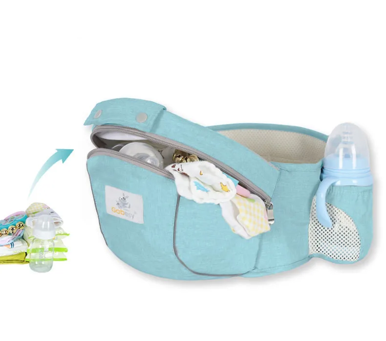 Breathable Baby Carrier Infant Baby Hipseat Sling Front Facing Kangaroo Ergonomic Baby Wrap Carrier Backpack for All Seasons
