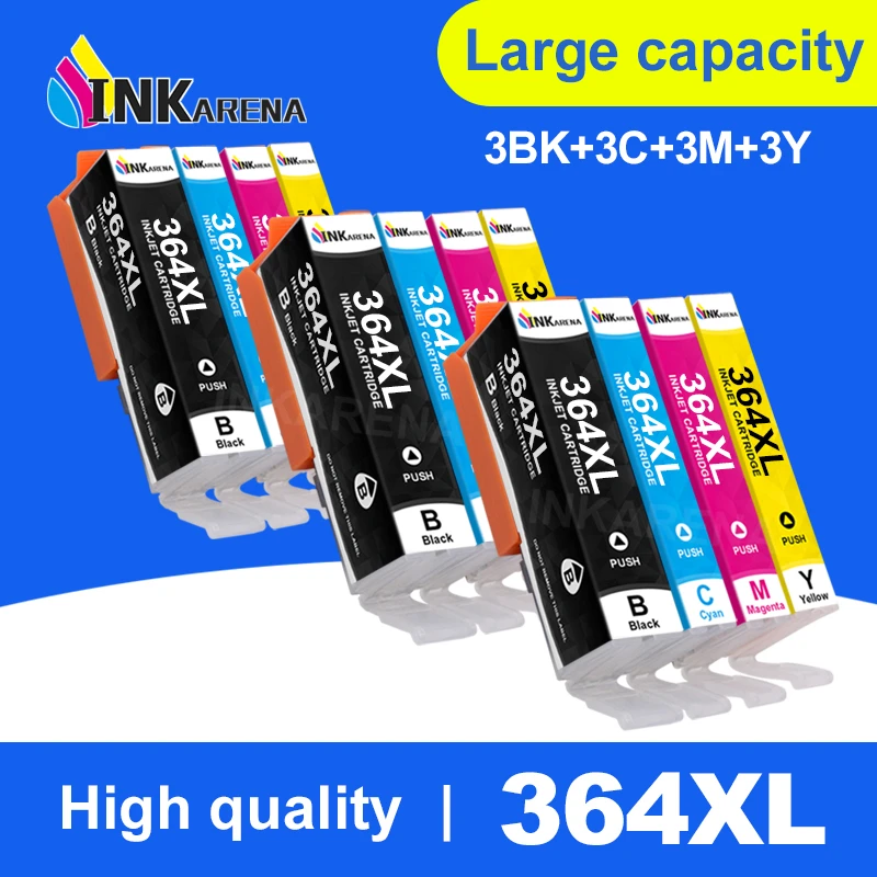 blaas gat Phalanx Banket Compatible Ink Cartridge For Hp364 For Hp 364 Xl 3070a 3520 3522 4620 4622  5511 5512 5514 5515 5520 5522 5524 6515 Printer - Ink Cartridges -  AliExpress