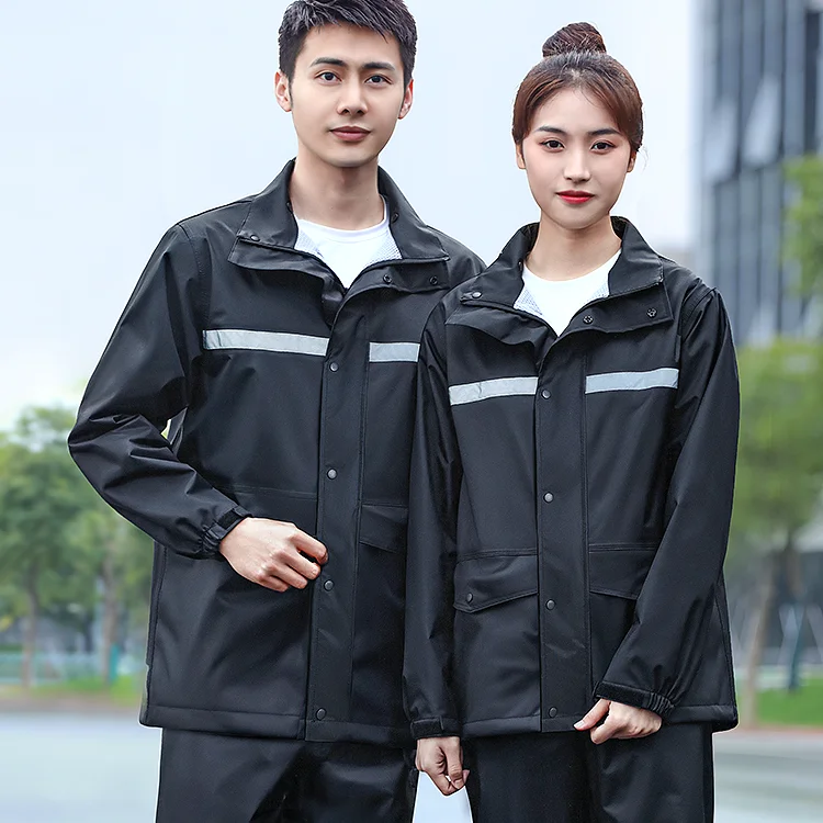 Men Waterproof Raincoat Reflective Black Running Suit Summer Raincoat  Aesthetic High Quality Regenjacke Outdoor Product EI50RC - AliExpress Home  & Garden