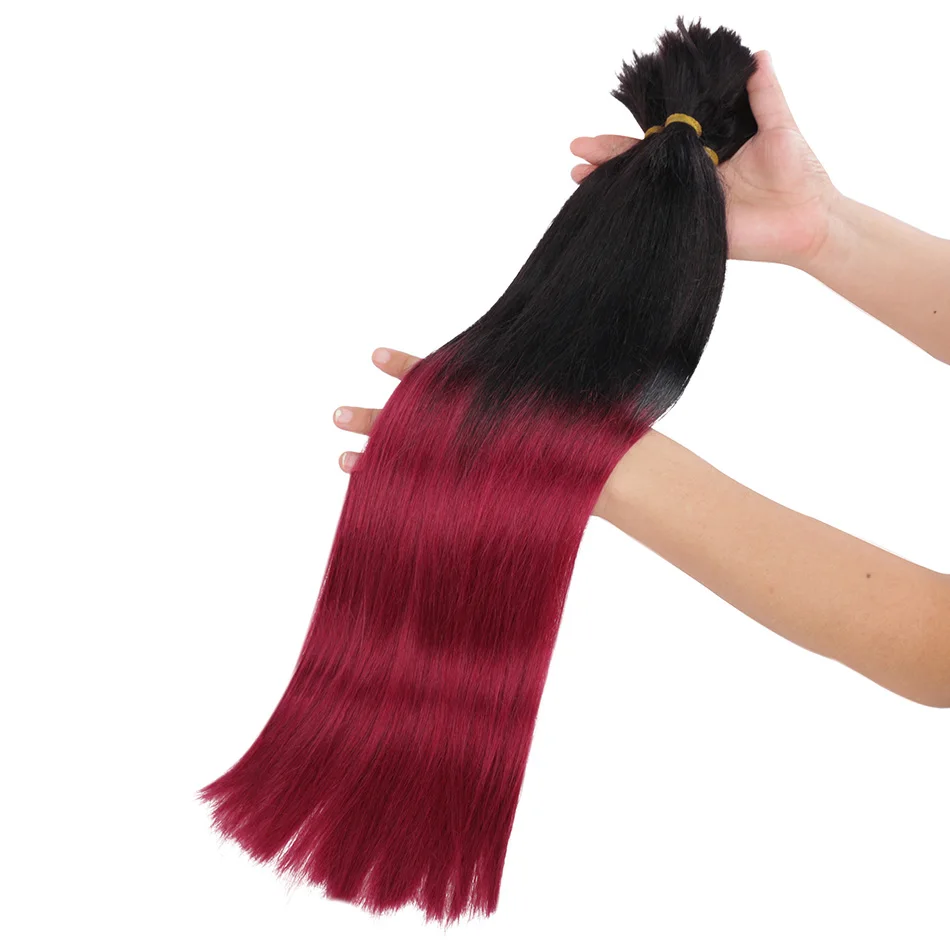 granel do cabelo humano para trança colorido