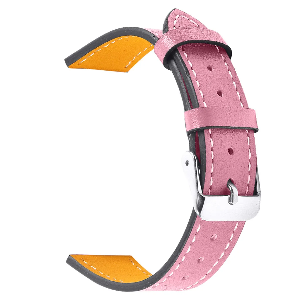 Ouhaobin ремешок для часов huawei Talkband B5 Смарт часы 18 мм кожаный ремешок для браслета на запястье - Цвет: PK