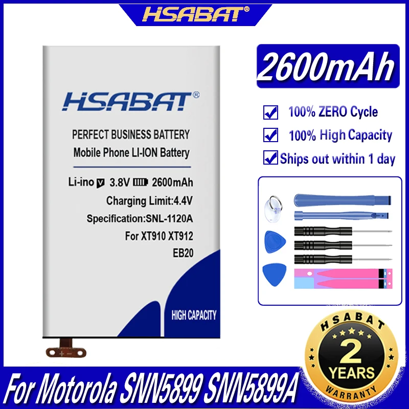 HSABAT 2300 мАч EB20 батарея для Motorola Droid RAZR SNN5899A SNN5899 MT917 MT887 XT885 SNN5899B XT910 XT912 T5 Atrix HD MB886 |