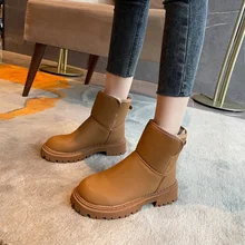 2021  New Autumn and Winter Women's Snow Boots Plush Warm Shoes Thick-soled Boots Outdoor Non-slip Comfortable Warm Casual Boots
