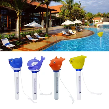 

PVC Cartoon Animal Floating Thermometer for Hot Tub Aquarium °F/°C Display
