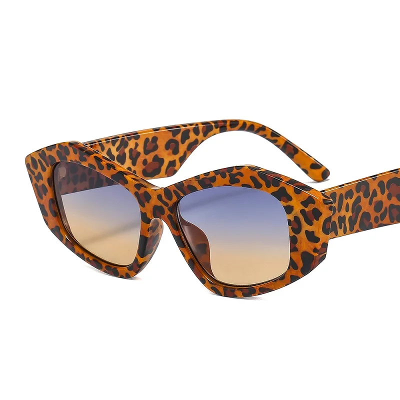 2021 New Fashion Cat Eye Sunglasses Women Men Cool PC Gradients Lens Leopard Zebra Pattern Trend Vintage Casual Sunglasses UV400 cute sunglasses Sunglasses