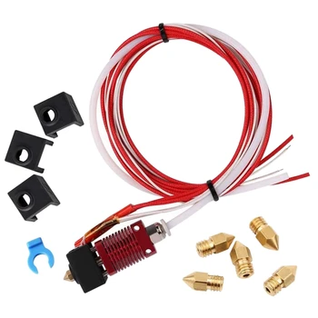 

3D Printer Extruder Assembled MK8 Hot End Sprinkler Kit for Creality CR-10 CR-10S S4 S5 3D Printer and 0.4mm Nozzle