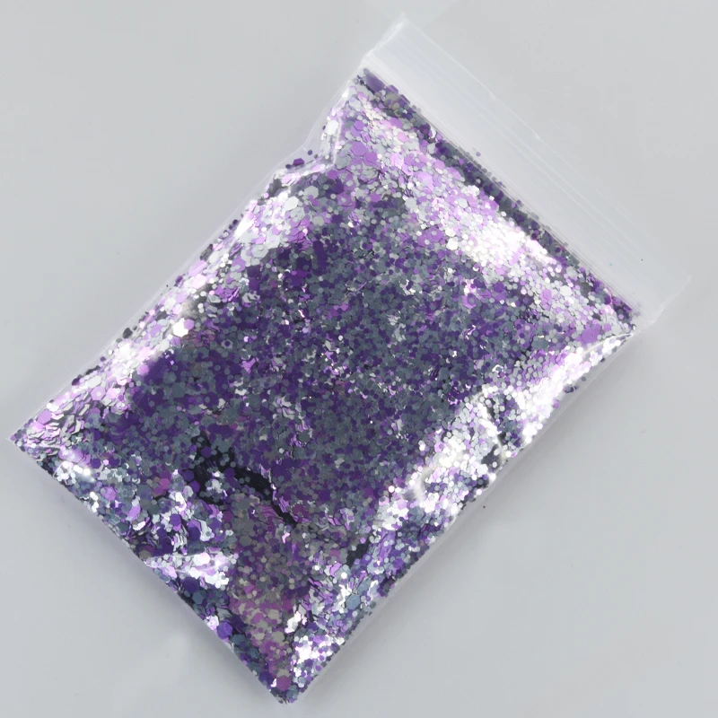 Color6-50g Голографический массивный/тонкий микс свободный блеск-50 грамм 1 мешок-блеск-дизайн ногтей Блеск-смесь Блеск-стакан блеск-MD11(1-30 - Цвет: Color6-50g