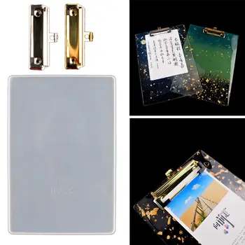 

Handmade Vertical File Folder Resin Molds Portfolio Drawing Board Silicone Resin Casting Mold Stationery Art Craft Tools