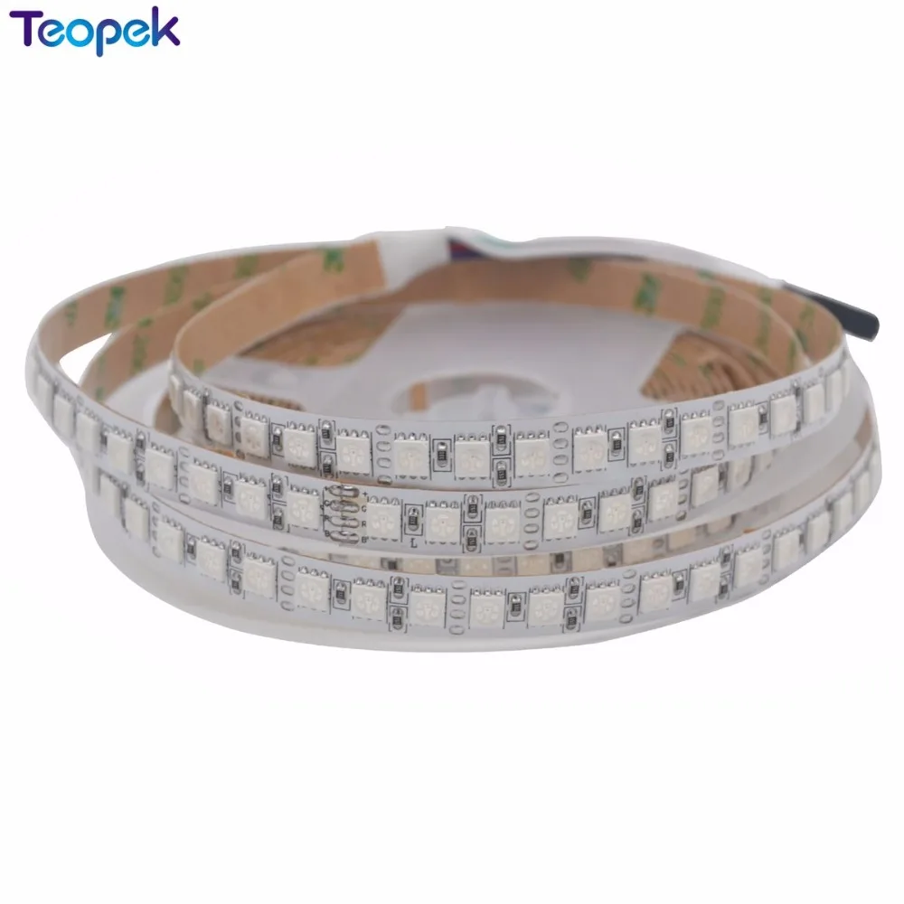 5050 Светодиодная лента 120 светодиодный s/m Однорядный теплый белый/RGB DC12V 5 м 600 светодиодный IP20 IP65 IP67 водонепроницаемый гибкий светодиодный свет