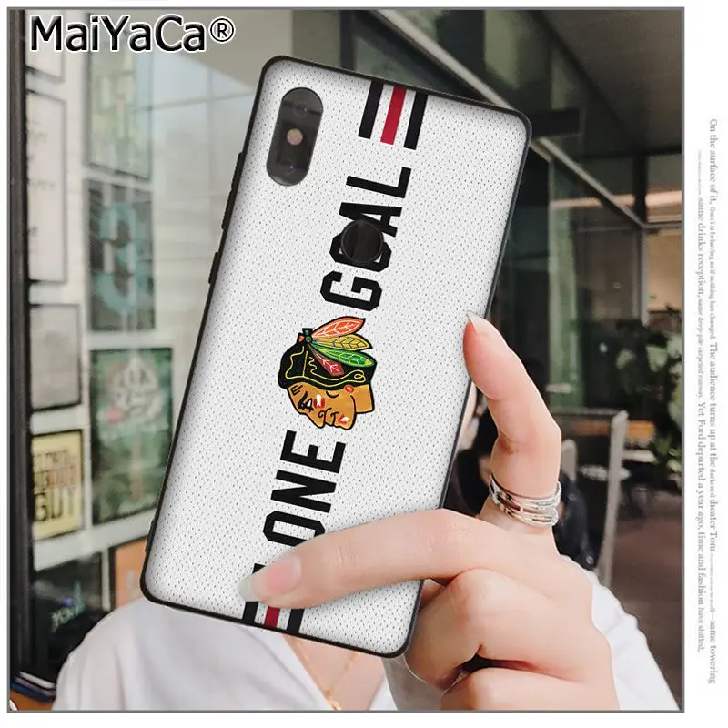 A11 MaiYaCa Chicago Blackhawks мягкий, силиконовый, из ТПУ черный чехол для телефона xiaomi mi 6 8 se note2 3 mi x2 redmi 5 5plus note 4 5 5 Чехол - Цвет: A11
