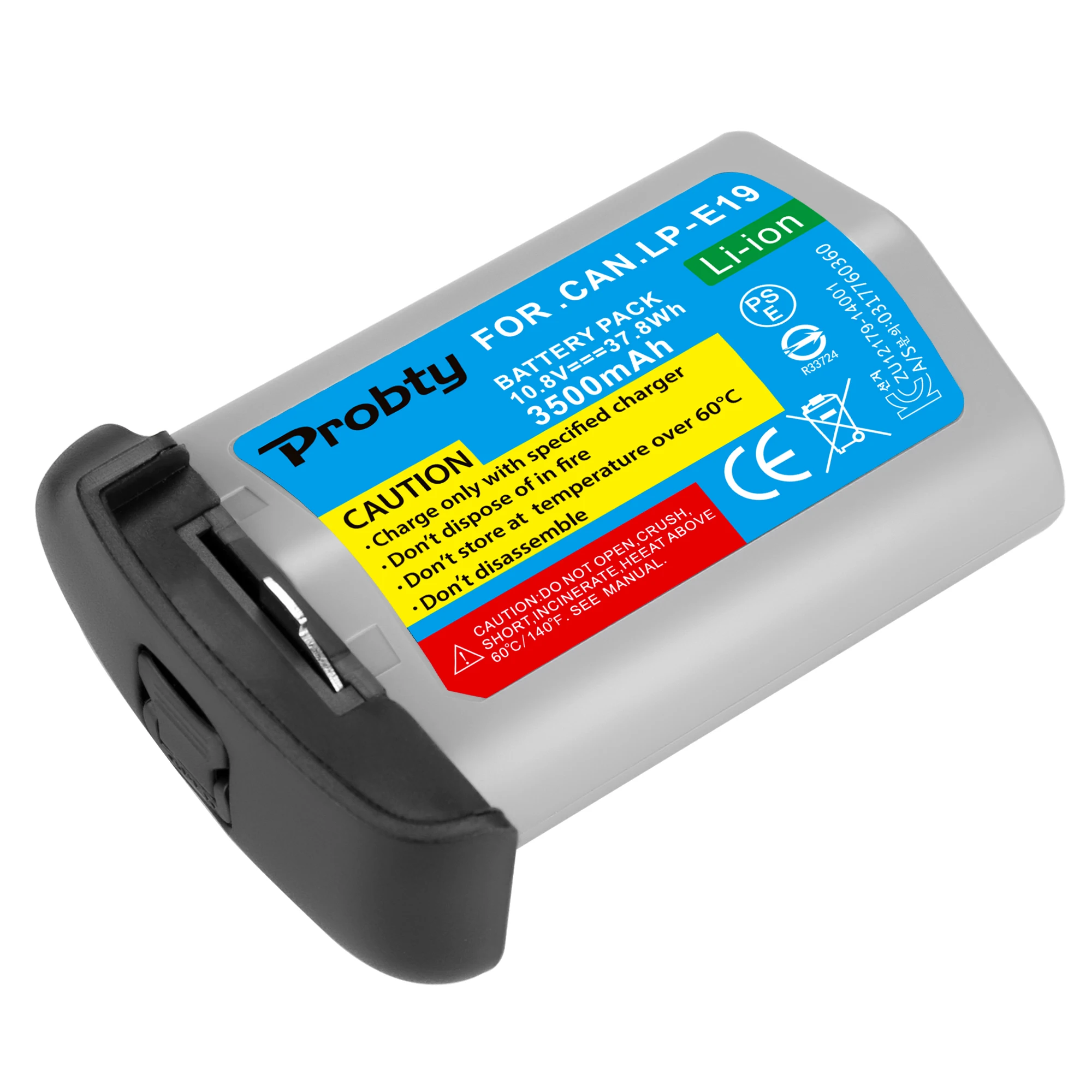 1 Pc Probty 10.8V 3500Mah Lp-E19 Batteria Per Canon Eos 1Dx Mark 2/ 1Dx / 1Ds Mark 3/1D Mark 3/1D Mark 4 Lpe19 Batteria