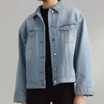

Women Jacket 2019 Autumn / Winter New Silhouette Loose Wild Classic Denim Short Coat Female