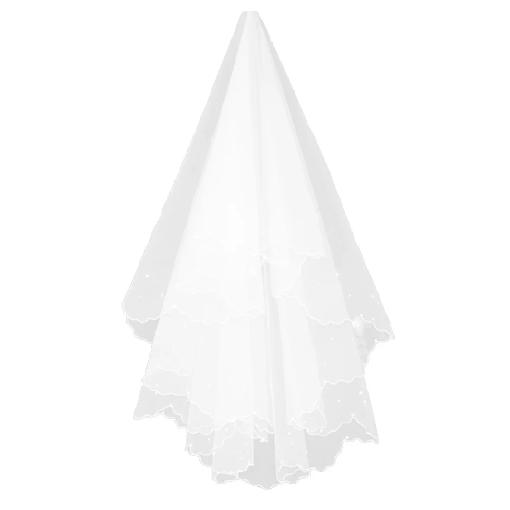 

1PC Bridal Veil Long 1.5m Lace Hair Accessories Gauze Veil Bride Veil for Wedding Engagement