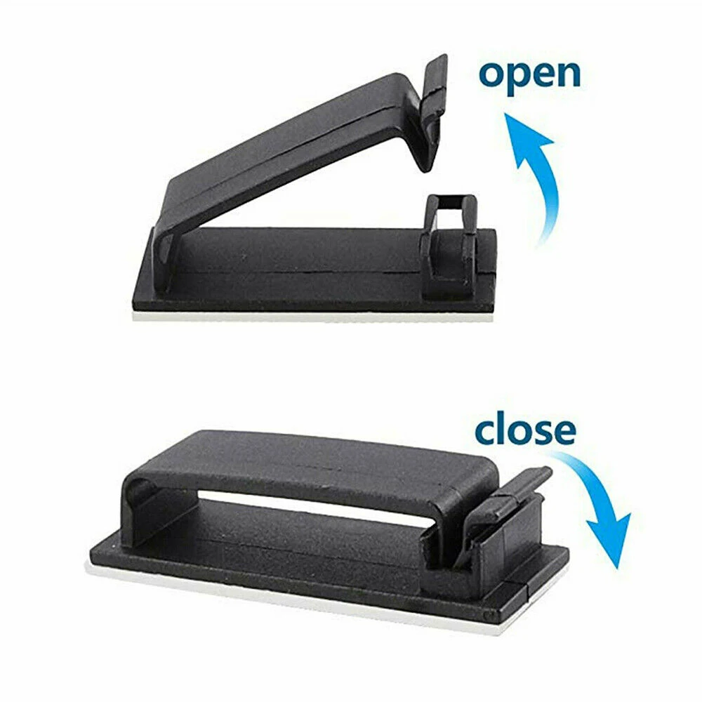 20 pièces adhésif données câble de charge couverture pare-soleil Clips mur  bureau cordon organisateur peeling et raccord, à l'aide de colle adhésive.  - AliExpress