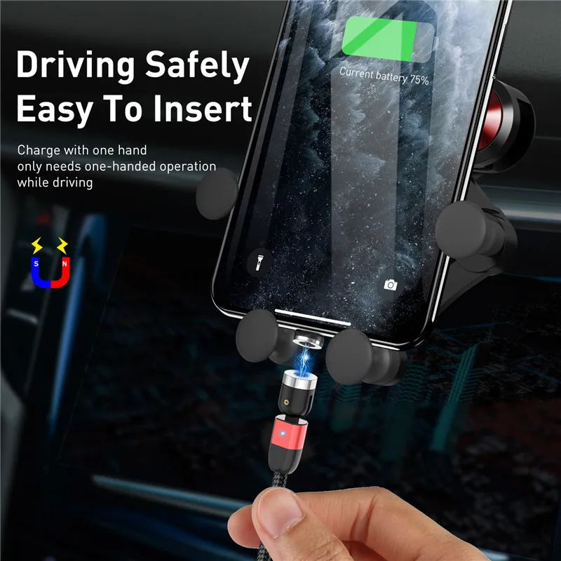 GTWIN Magnetic Type C&Micro USB Cable For iPhone Samsung Xiaomi Fast Charging Mobile Phone USB Cord New 360º+180º Free Rotation GTWIN Magnetic Type C&Micro USB Cable For iPhone Samsung Xiaomi Fast Charging Mobile Phone USB Cord New 360º+180º Free Rotation