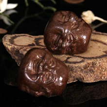 Nouvelle Sculpture en bois décoration de la maison éléphant tête de bouddha bouddha à quatre côtés(China)