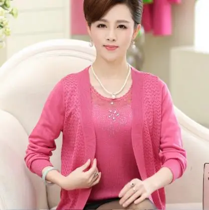 Весна пончо feminino blusa трикотаж трикотажный женский купальный костюм больших размеров, Женские Длинные рукава костюм с кардиганом Топы S257