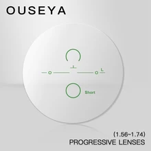 1,56 1,61 1,67 1,74 индекс прогрессивный анти синий светильник фотохромные линзы близорукость оптическое чтение Мультифокальные линзы по рецепту